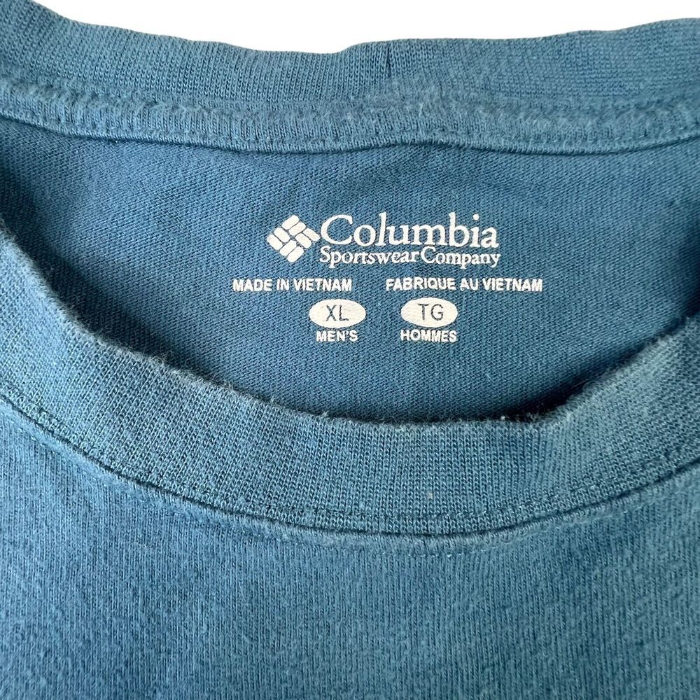 Columbia Sportswear Mens‎ T Shirt Size XL Blue Short Sleeve Shirt AM2667 Outdoor - Picture 4 of 7